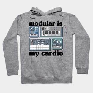 Analog Modular Is My Cardio Synthesizer Synth Sound Retro Hoodie